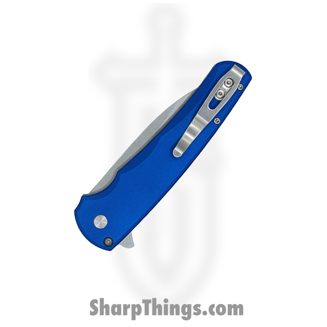 ProTech - 5301-Blue - Malibu - Folding Knife - Magnacut Stonewash Wharncliffe - T6-6061 Aluminum - Blue - Image 6