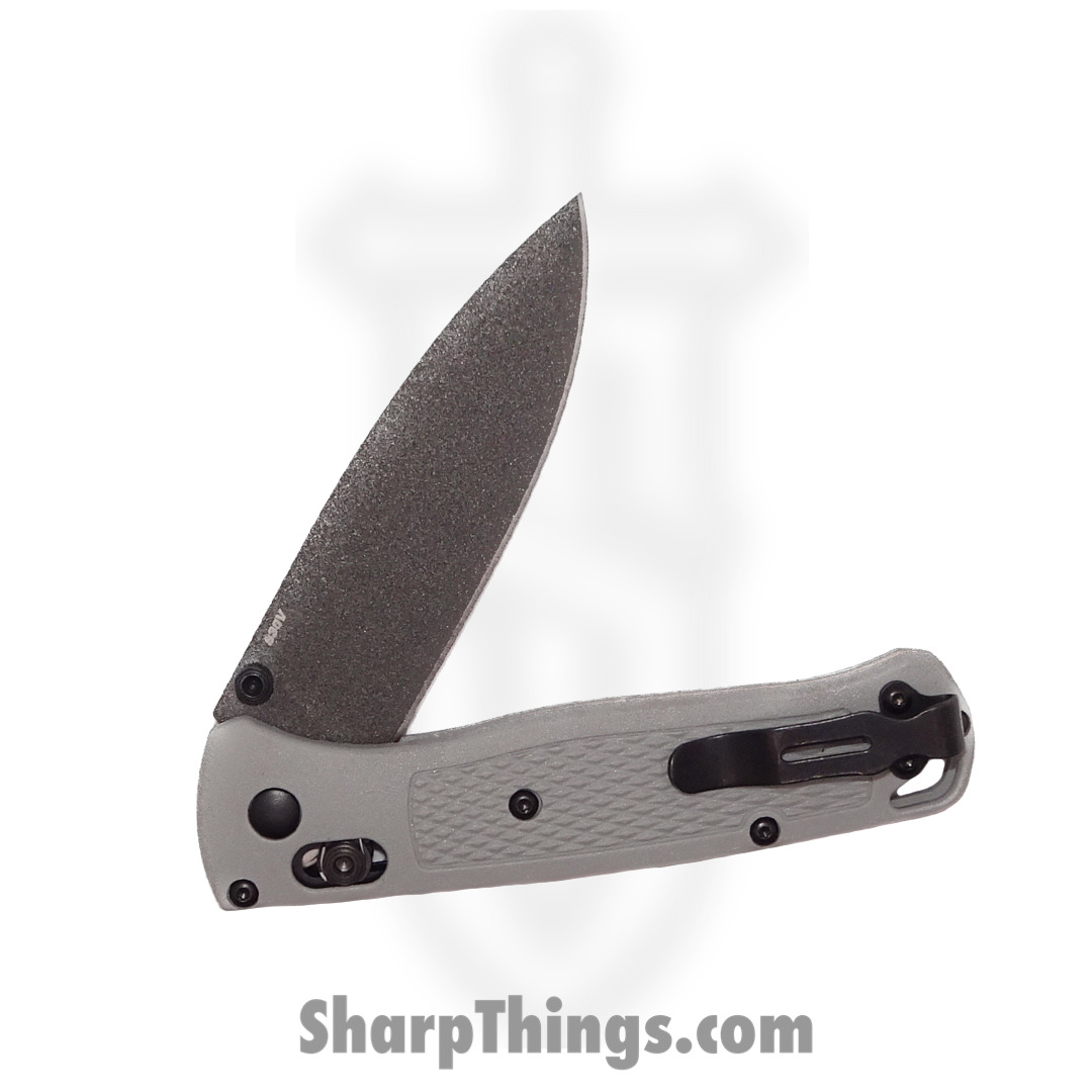 Benchmade - 535BK-08 - Bugout - Folding Knife - S30V Cobalt Black Cerakote Drop Point - Grivory - Storm Gray - Image 5