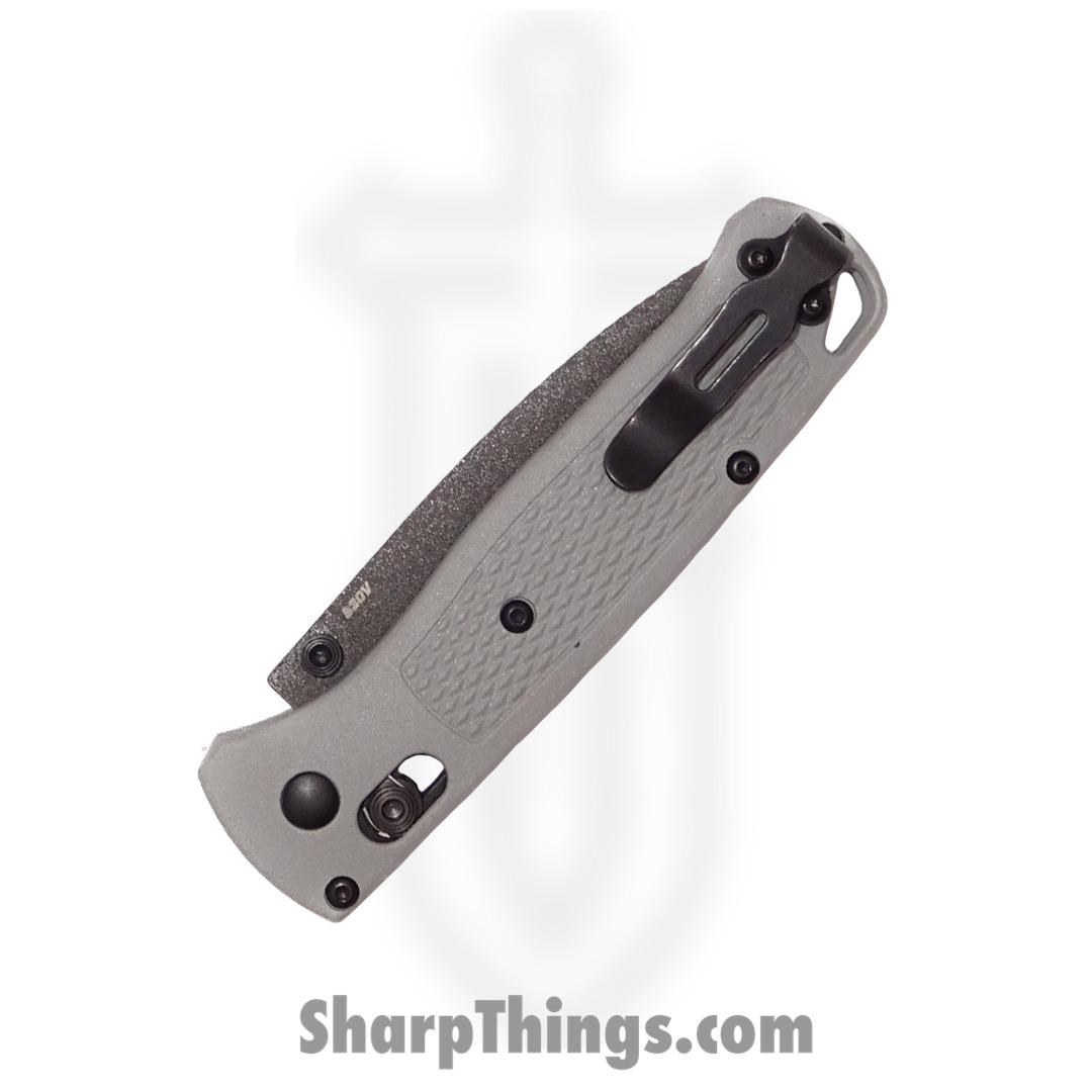 Benchmade - 535BK-08 - Bugout - Folding Knife - S30V Cobalt Black Cerakote Drop Point - Grivory - Storm Gray - Image 3
