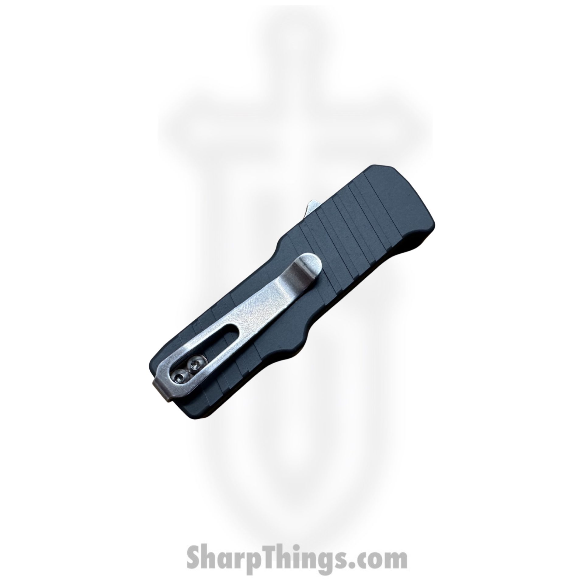 Hogue Knives - 54032 - HK Micro Incursion - OTF Auto - 154CM Stonewash Clip Point - 6061-T6 Aluminum - Grey - Image 4