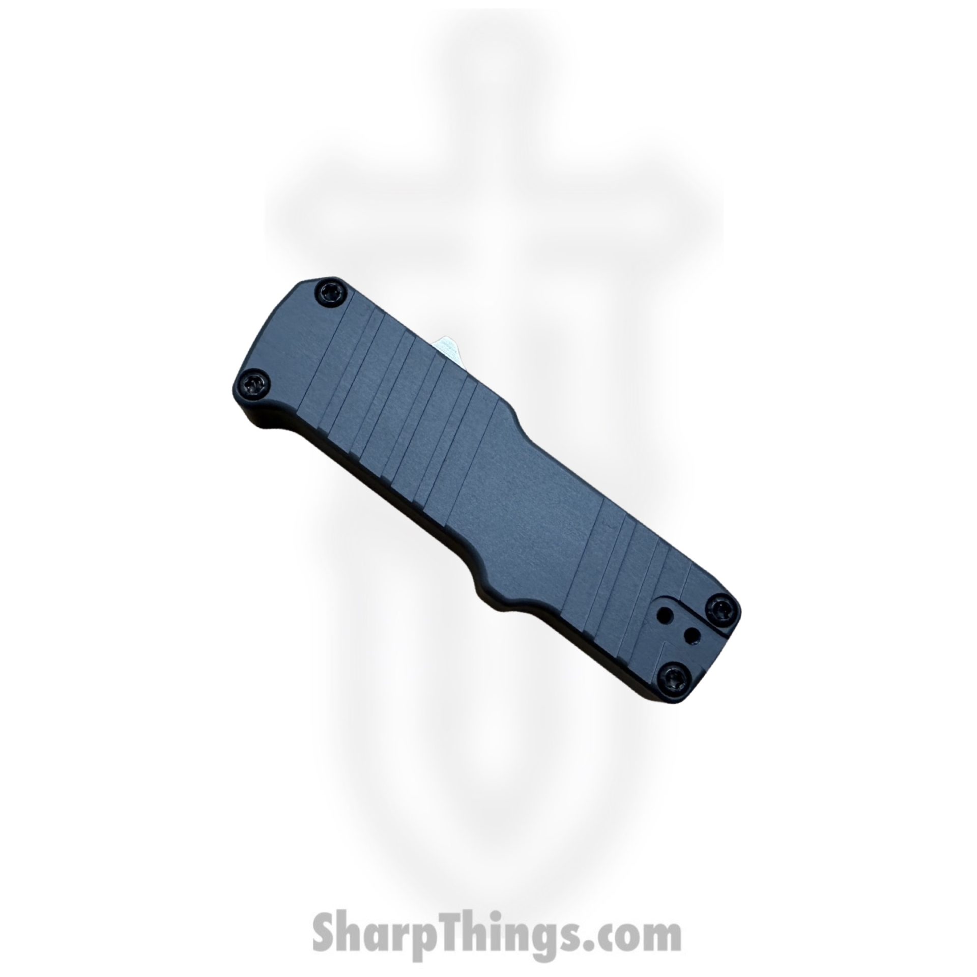 Hogue Knives - 54032 - HK Micro Incursion - OTF Auto - 154CM Stonewash Clip Point - 6061-T6 Aluminum - Grey - Image 3