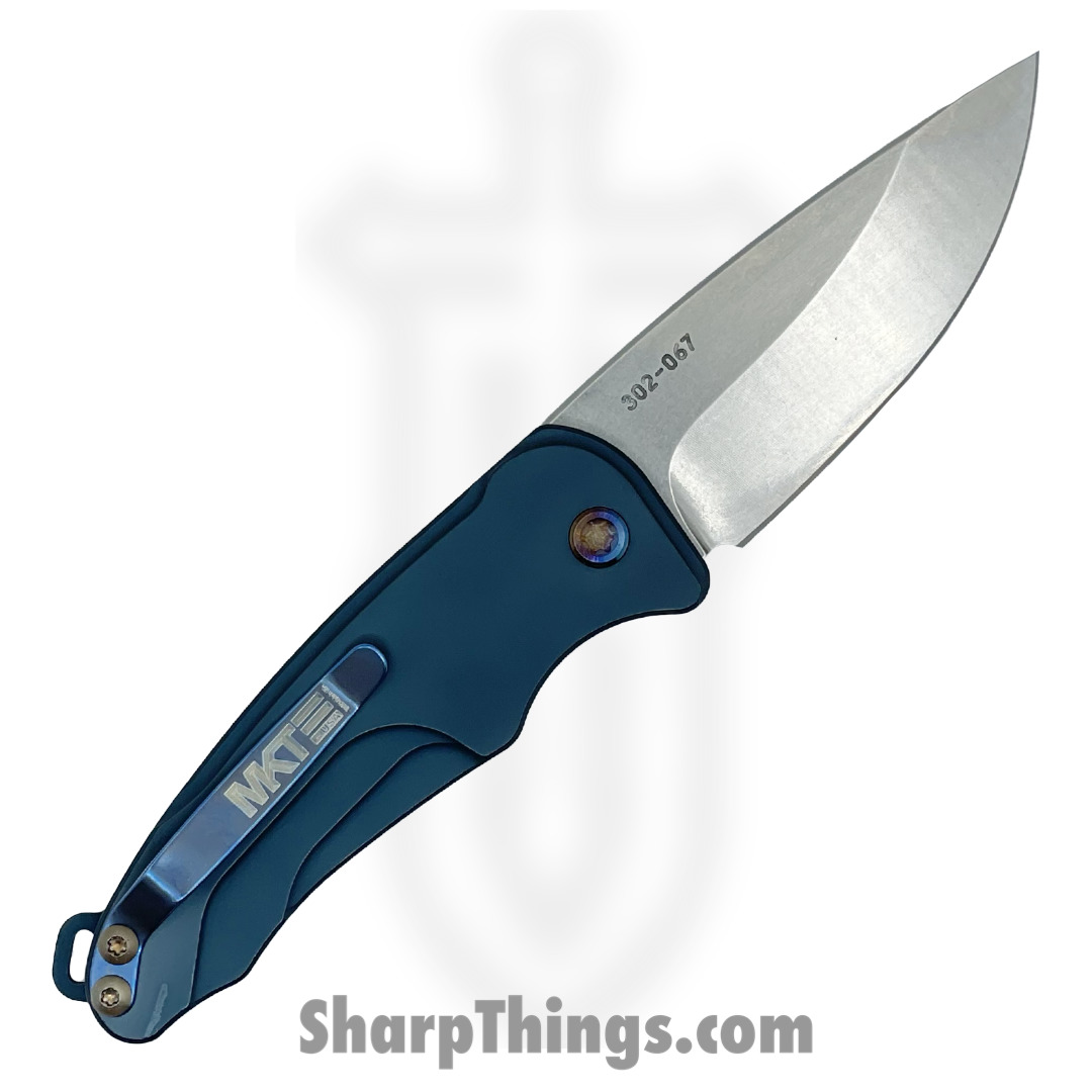 Medford Knife - MKA394TQ-44AU-TFC2-Q4 - Smooth Criminal Auto Folder - Tumbled S45VN Drop Point – Blue - Flamed Hw - Image 2