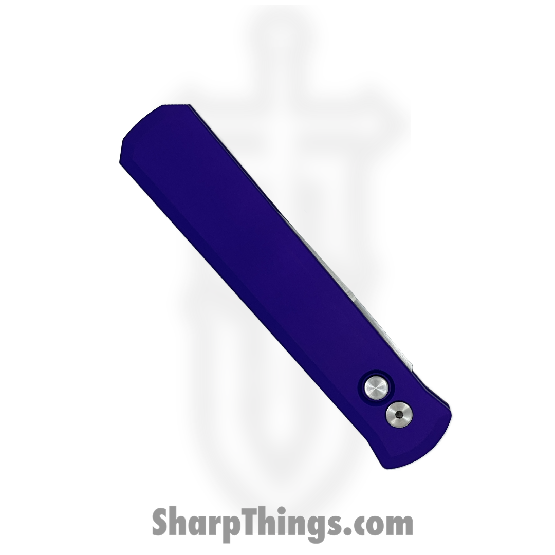 ProTech - 921-SATIN-PURP - Godfather - Automatic Knife - 154CM Satin Spear Point - Aluminum - Purple - Image 3