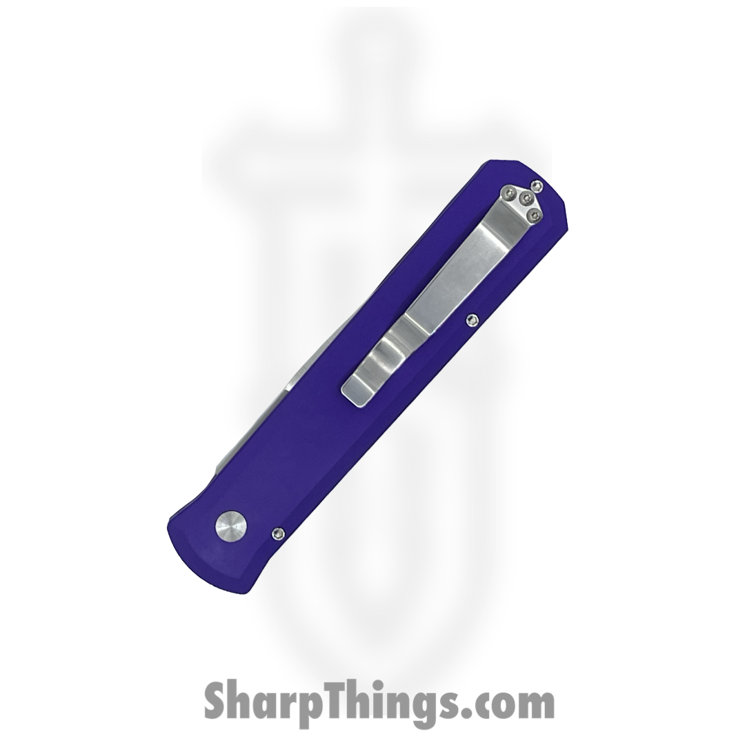 ProTech - 921-SATIN-PURP - Godfather - Automatic Knife - 154CM Satin Spear Point - Aluminum - Purple - Image 4