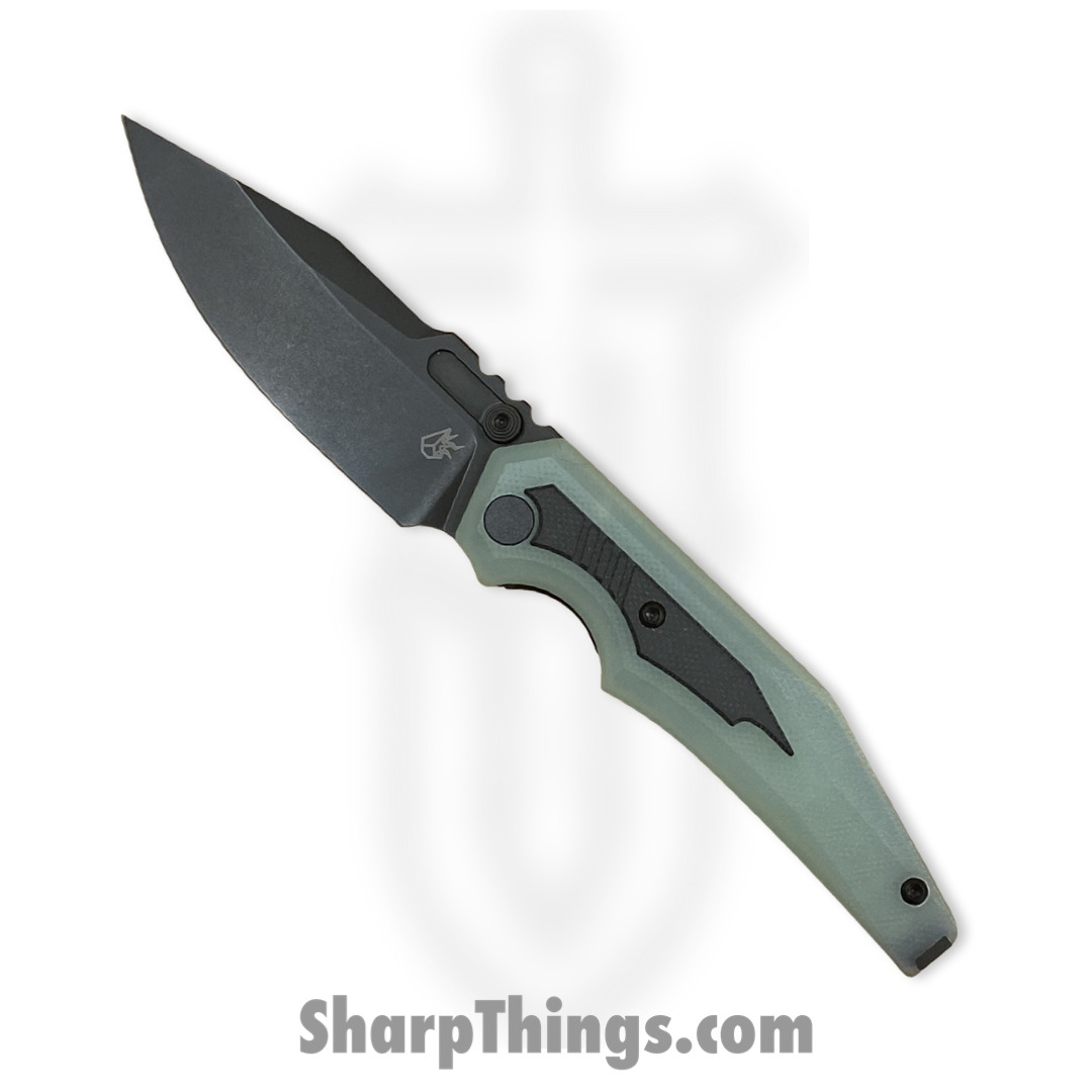 Arcane Design - ADPr35pvJg10 - Preytheon - Folding Knife - S35VN Coated Clip Point - G10 with Insert - Jade Black
