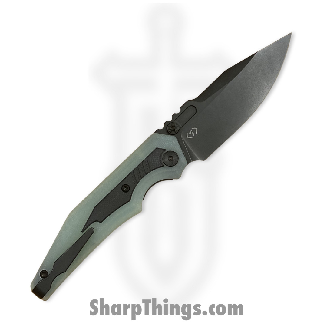 Arcane Design - ADPr35pvJg10 - Preytheon - Folding Knife - S35VN Coated Clip Point - G10 with Insert - Jade Black - Image 2