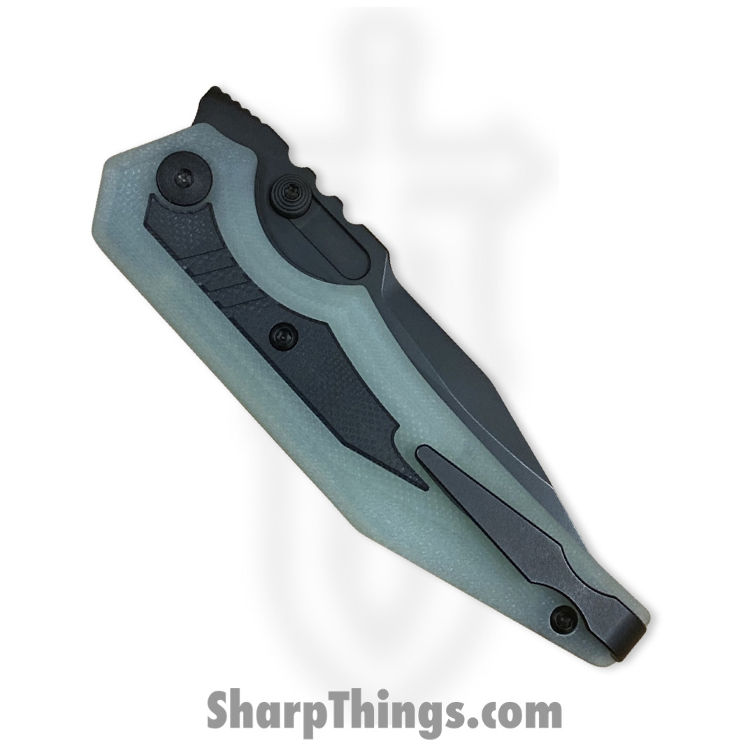 Arcane Design - ADPr35pvJg10 - Preytheon - Folding Knife - S35VN Coated Clip Point - G10 with Insert - Jade Black - Image 3