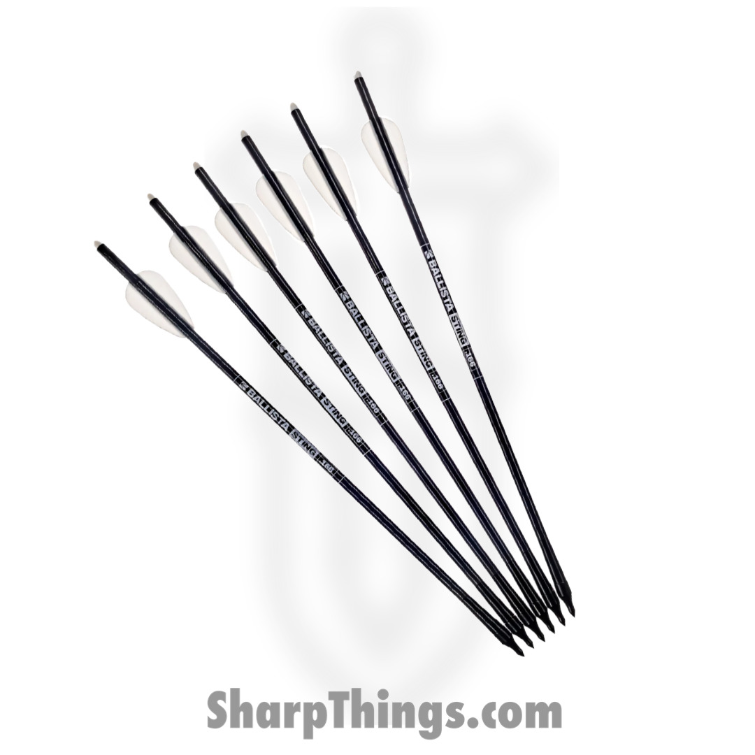 BALLISTA - BAL-BL-01 - STING 13" Bolts (Pack of 6) - Aluminum - Carbon - Black