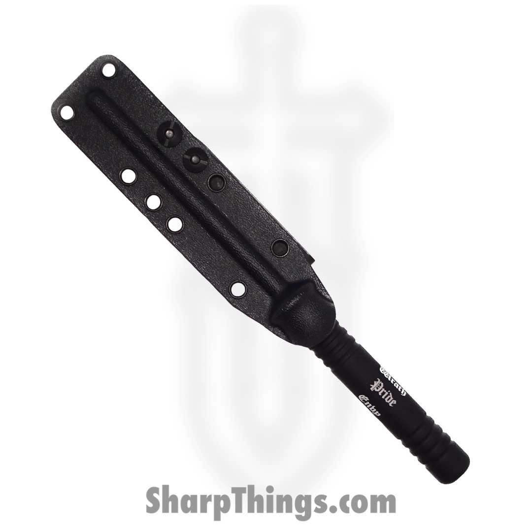 Bastinelli Creations - BC-23-BK - Ice Scream Ice Pick - Fixed Blade Knife - Satin HDL420 - 7 Deadly Sins Aluminum - Black - Image 4