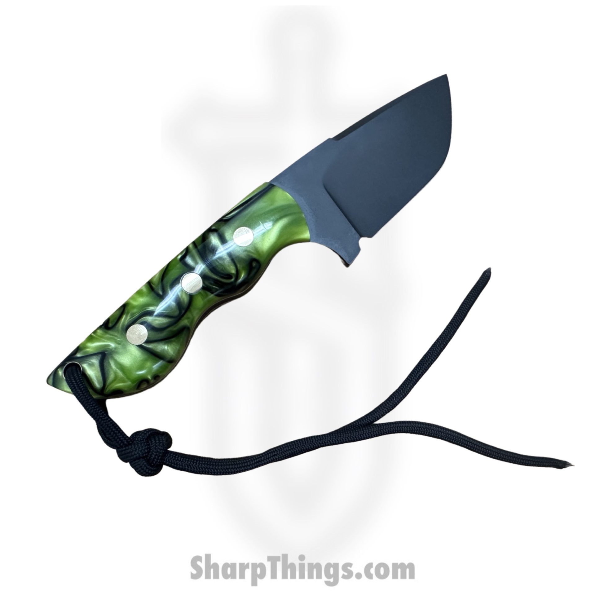Cave Blades - CBRhiCKKir - Rhino - Fixed Blade Knife - 154cm Cerakote Tanto - Kiranite - Toxic Green - Image 4