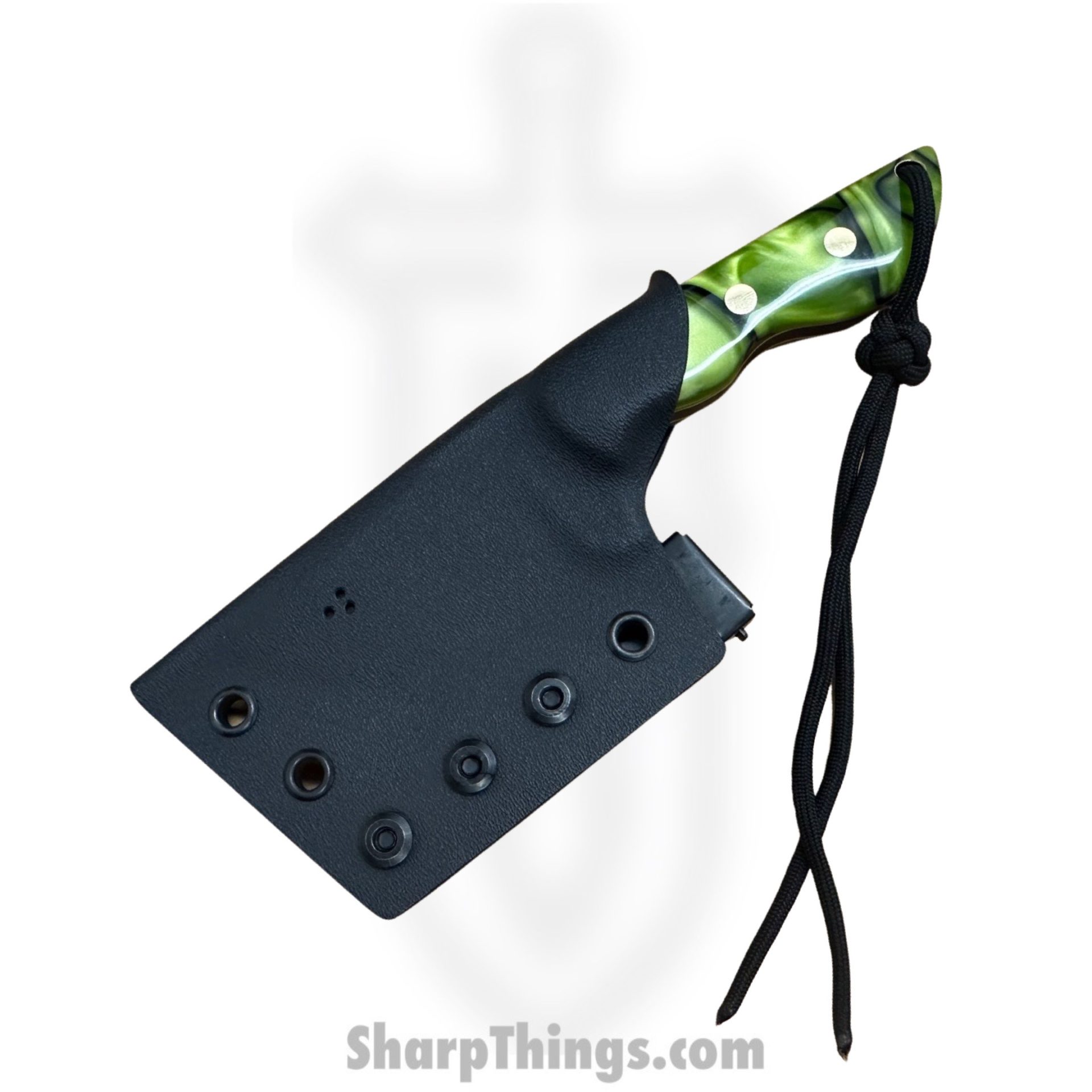 Cave Blades - CBRhiCKKir - Rhino - Fixed Blade Knife - 154cm Cerakote Tanto - Kiranite - Toxic Green - Image 2