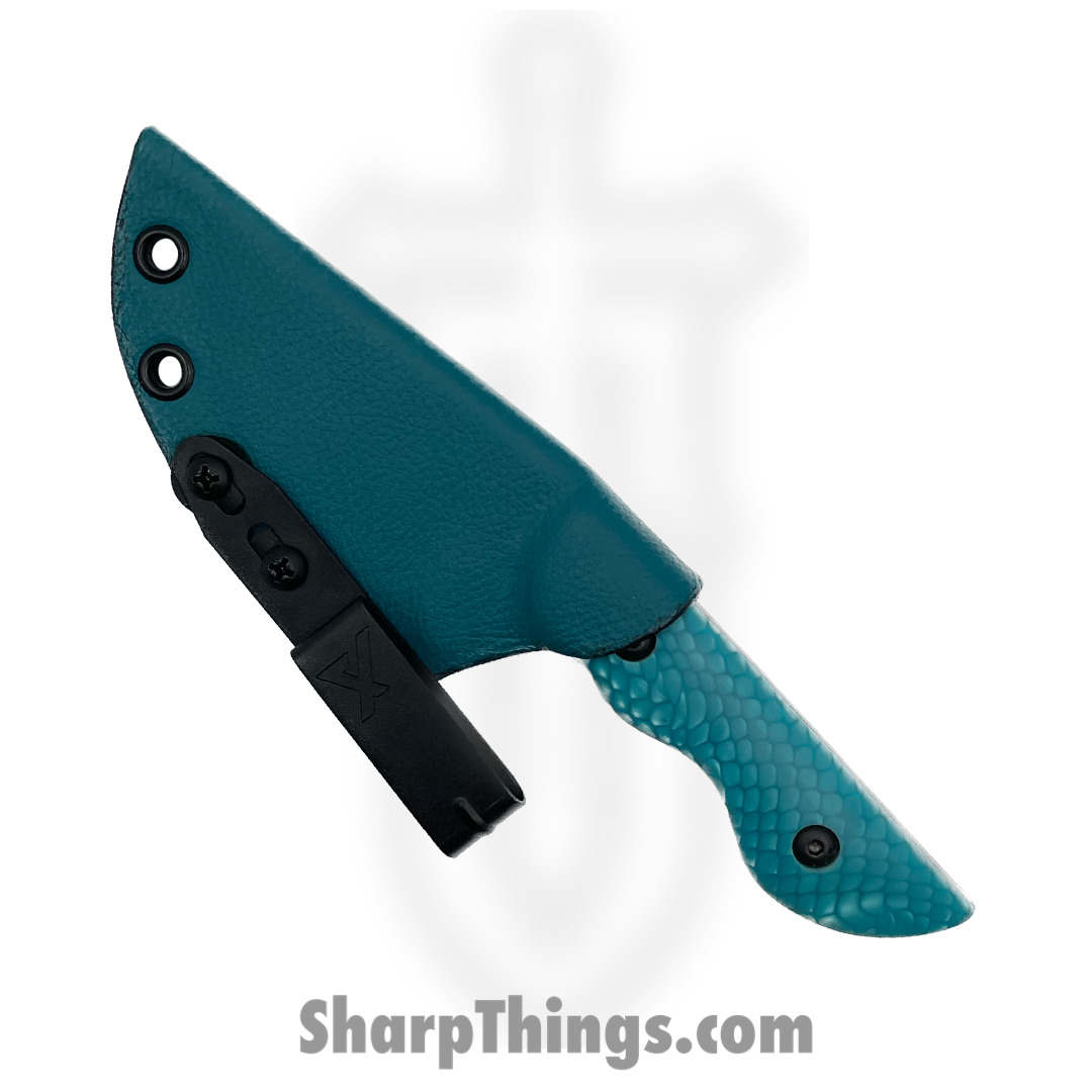 Cave Blades - CBSamCkJu - Samaritan - Fixed Blade Knife - 154cm Cerakote Drop Point - Juma - Teal - Image 3