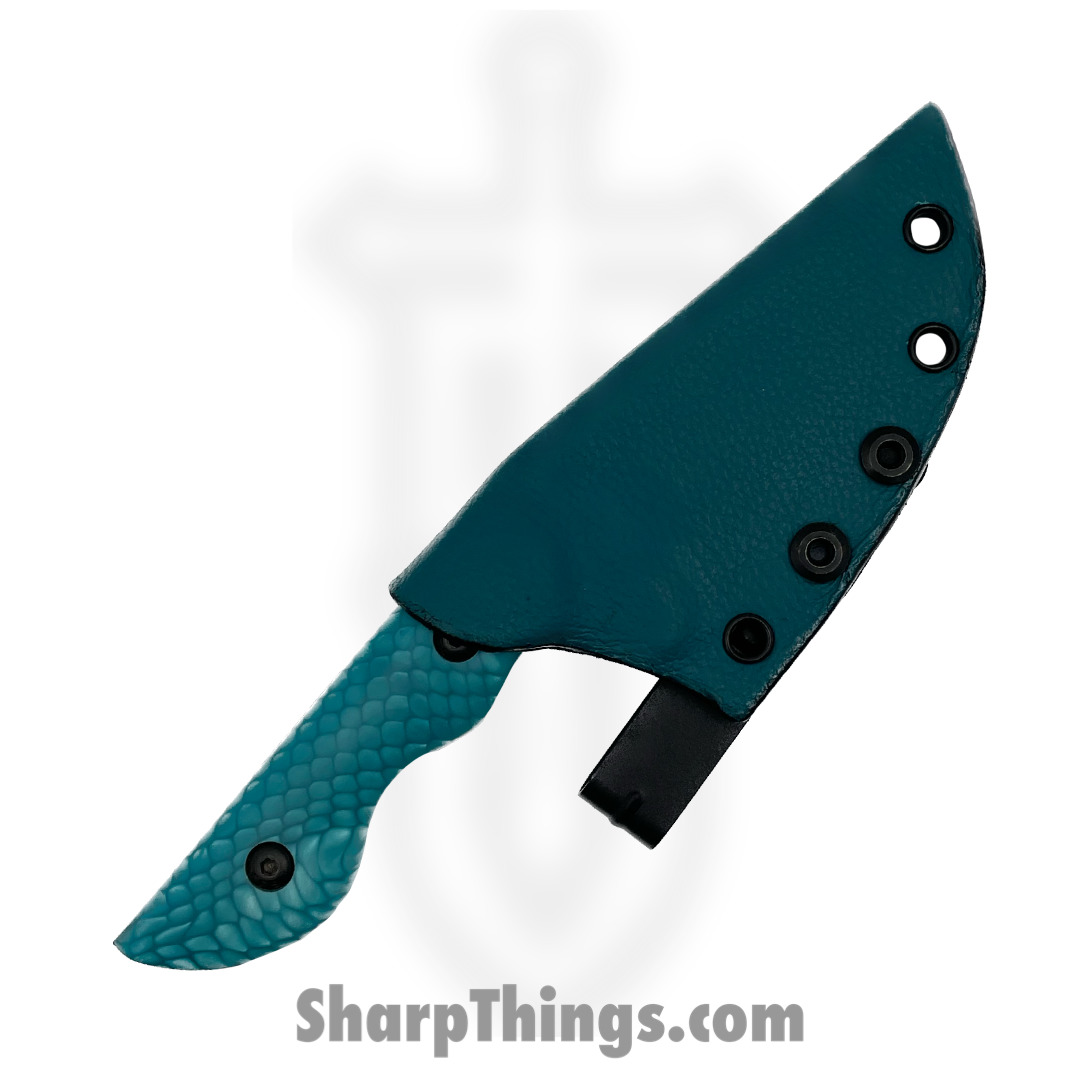 Cave Blades - CBSamCkJu - Samaritan - Fixed Blade Knife - 154cm Cerakote Drop Point - Juma - Teal - Image 4