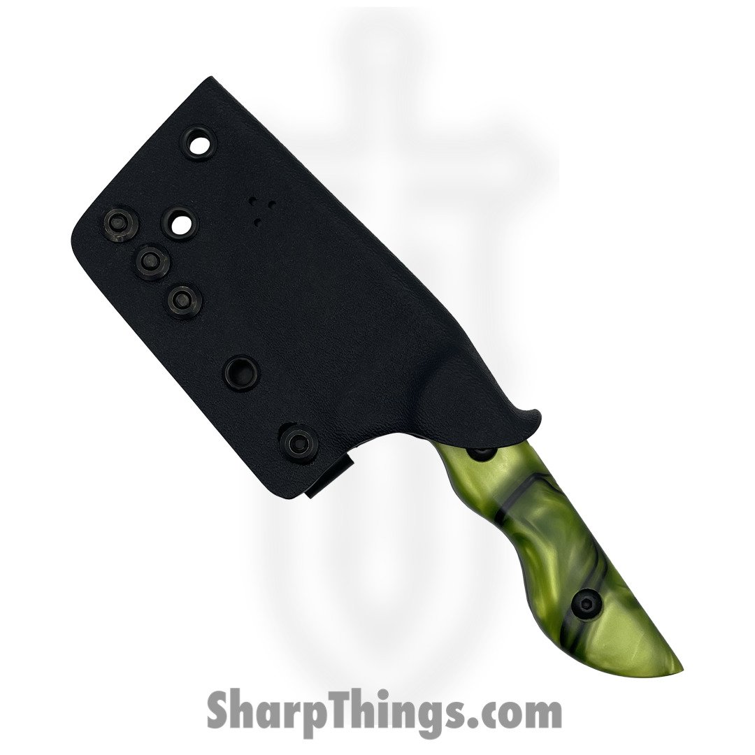 Cave Blades - CBSamCkKir - Samaritan - Fixed Blade Knife - 154cm Cerakote Drop Point - Kiranite - Toxic Green - Image 3