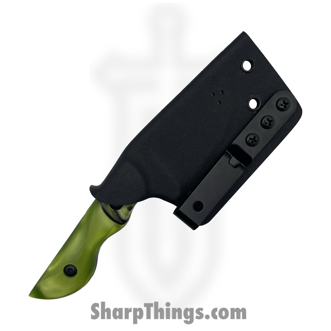 Cave Blades - CBSamCkKir - Samaritan - Fixed Blade Knife - 154cm Cerakote Drop Point - Kiranite - Toxic Green - Image 4