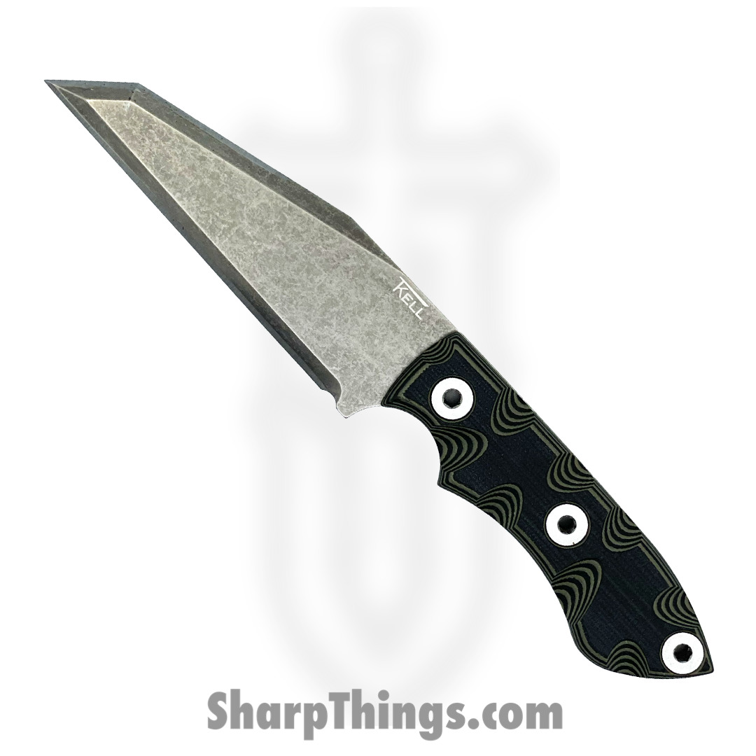 T.Kell Knives - GuardBDUgg - Guardian - Fixed Blade Knife - 80crv2 Nickle Boron Coated Rev Tanto - G10 - BDU