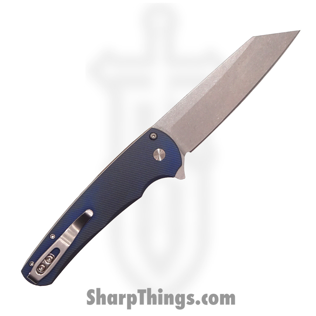 PROTECH - MALIBU2023.006 - 2023 Malibu Custom 006 3D 2 Tone Blue/Bronze Ti - CPM-20CV Stonewash Reverse Tanto - Anodized Titanium - Matte Blue Satin Bronze - Image 2