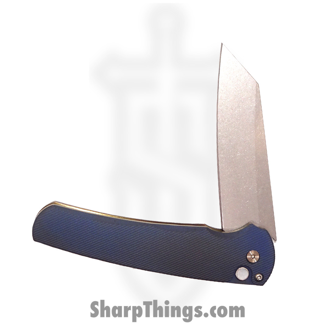 PROTECH - MALIBU2023.006 - 2023 Malibu Custom 006 3D 2 Tone Blue/Bronze Ti - CPM-20CV Stonewash Reverse Tanto - Anodized Titanium - Matte Blue Satin Bronze - Image 3