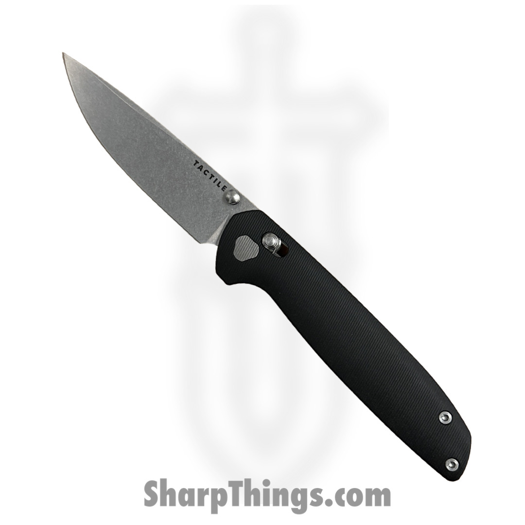 Tactile Knife Co. - 20-mv-mc01-rm02 - Maverick - Folding Knife - Magnacut Stonewash Drop Point - Micarta - BLACK