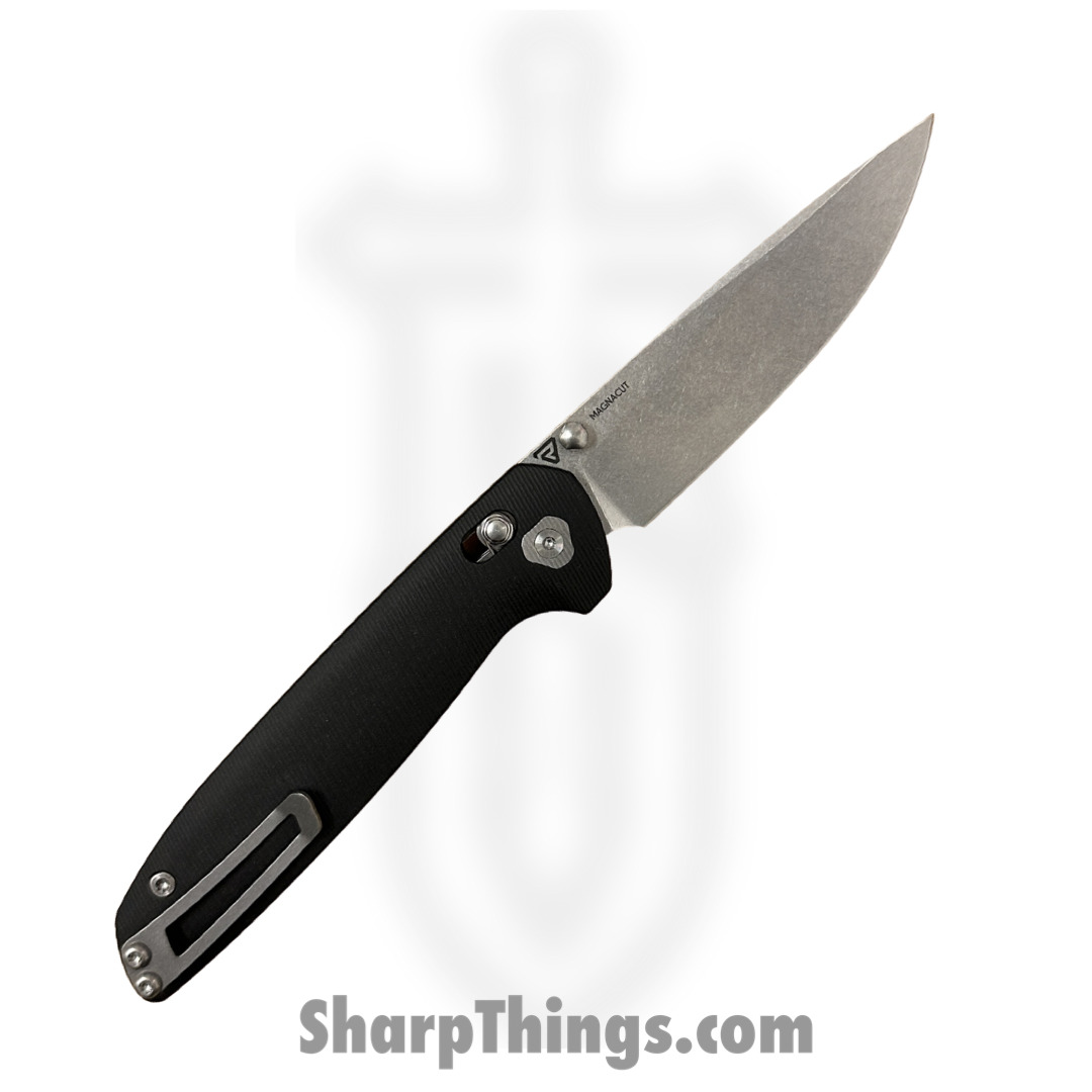 Tactile Knife Co. - 20-mv-mc01-rm02 - Maverick - Folding Knife - Magnacut Stonewash Drop Point - Micarta - BLACK - Image 4