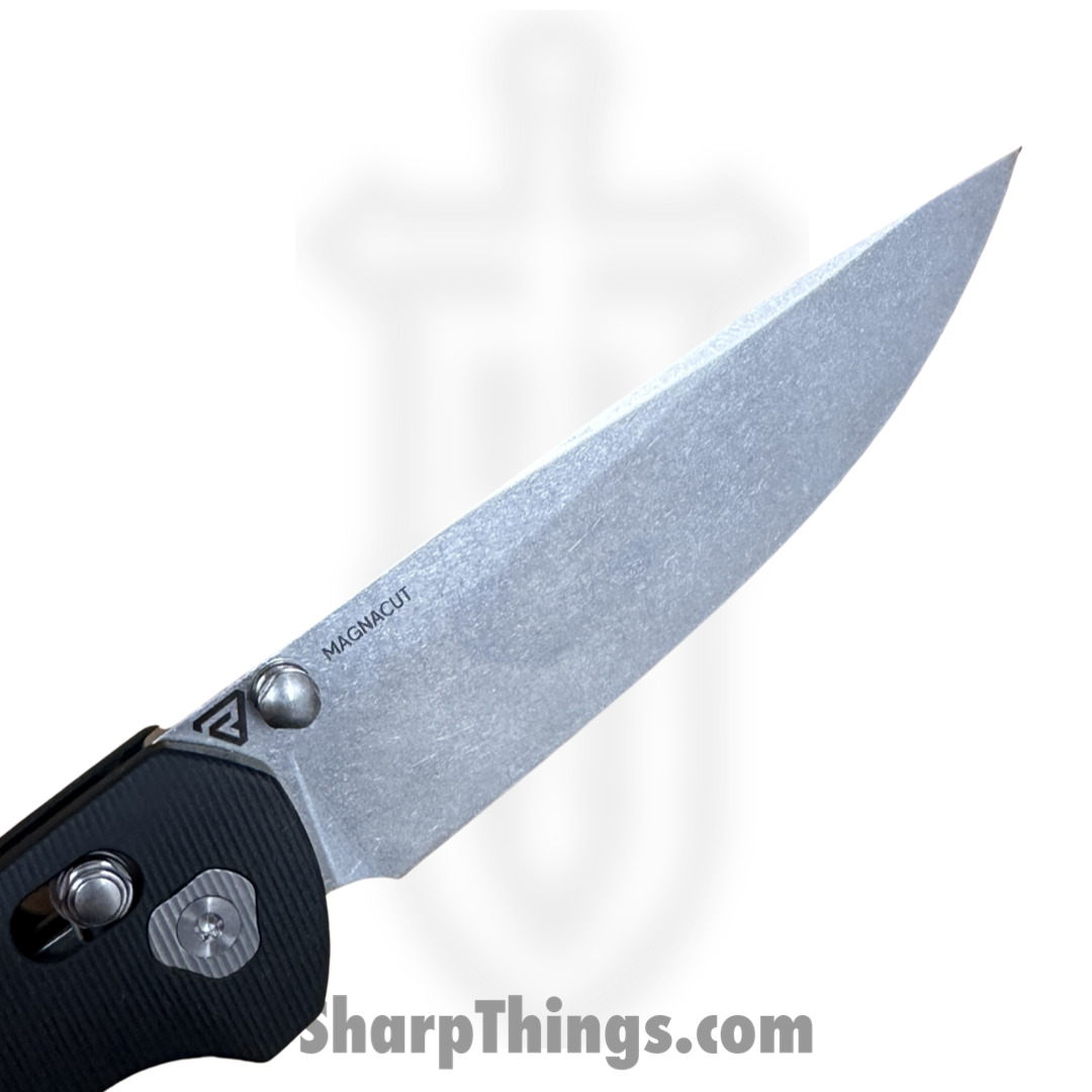 Tactile Knife Co. - 20-mv-mc01-rm02 - Maverick - Folding Knife - Magnacut Stonewash Drop Point - Micarta - BLACK - Image 3