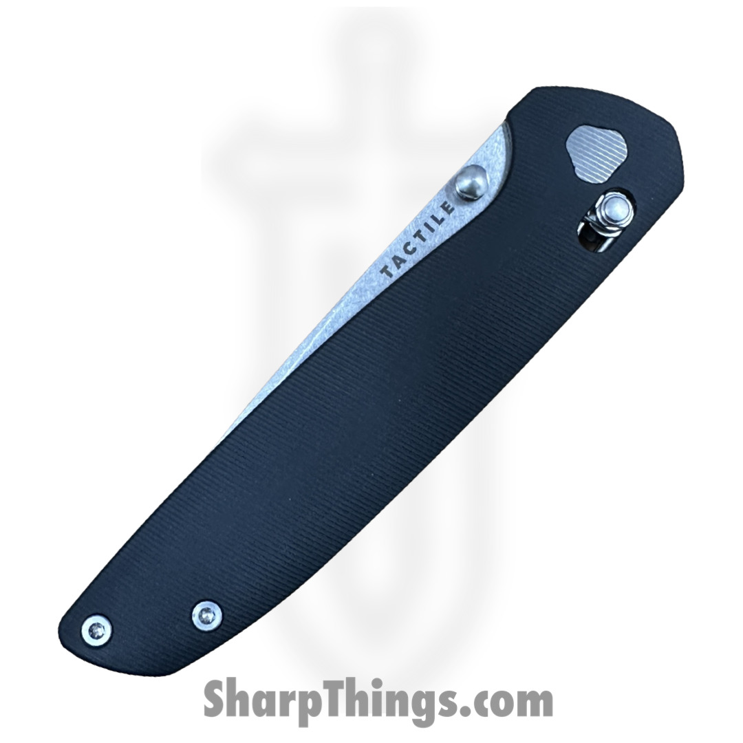 Tactile Knife Co. - 20-mv-mc01-rm02 - Maverick - Folding Knife - Magnacut Stonewash Drop Point - Micarta - BLACK - Image 7