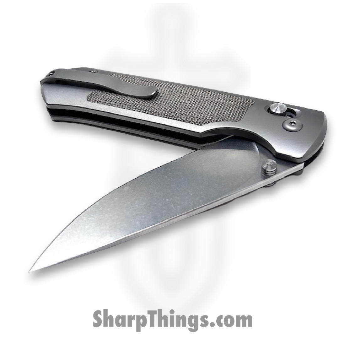 Ohlone Knives - OKGOATMI - Goat AXL - Folding Knife - M390 Drop Point - Bar Lock - Green Micarta - Image 2