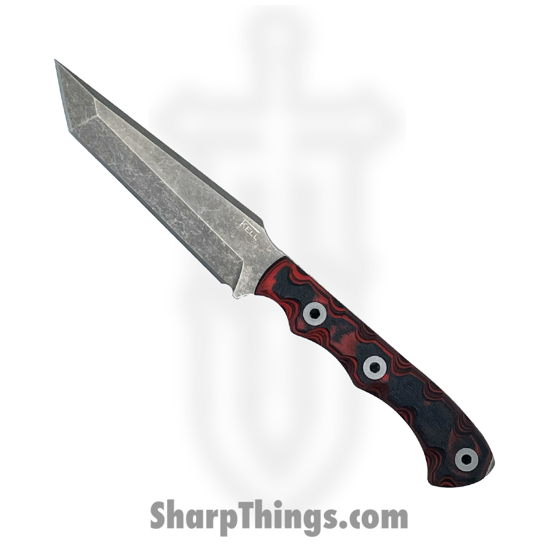 T.Kell Knives - OpsHwkHades - Ops Hawk - Fixed Blade Knife - 80crv2 Nickle Boron Coated Tanto - G10 - Hades