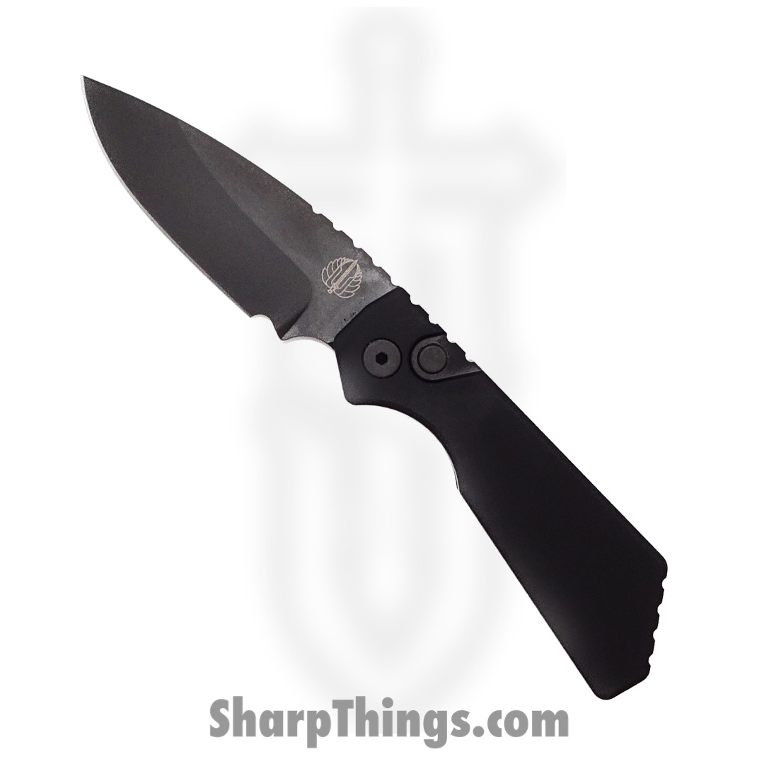 ProTech - 203 - Strider PT+ - Automatic Knife - Magnacut Coated Drop Point - 6061-T6 Aluminum - Black