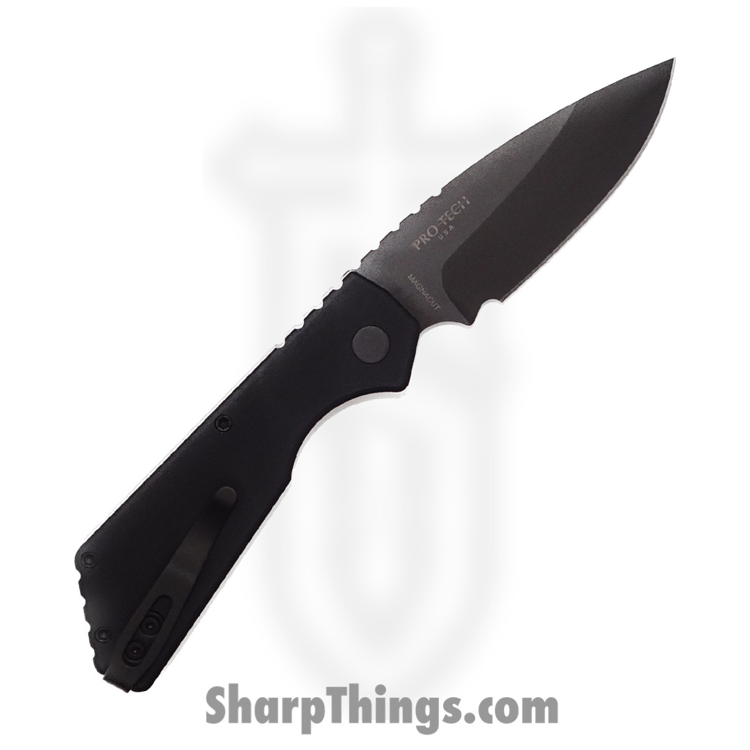 ProTech - 203 - Strider PT+ - Automatic Knife - Magnacut Coated Drop Point - 6061-T6 Aluminum - Black - Image 2