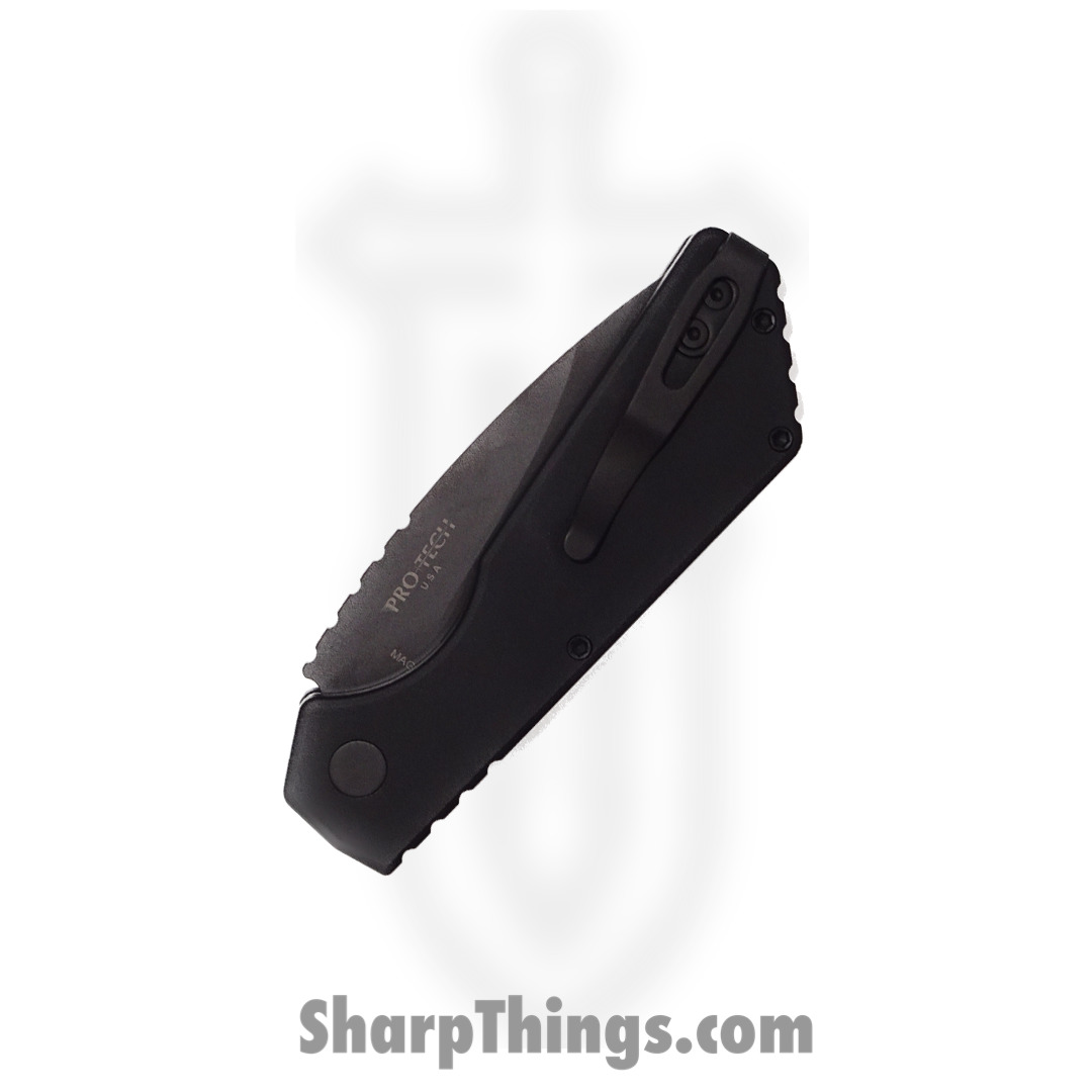 ProTech - 203 - Strider PT+ - Automatic Knife - Magnacut Coated Drop Point - 6061-T6 Aluminum - Black - Image 4
