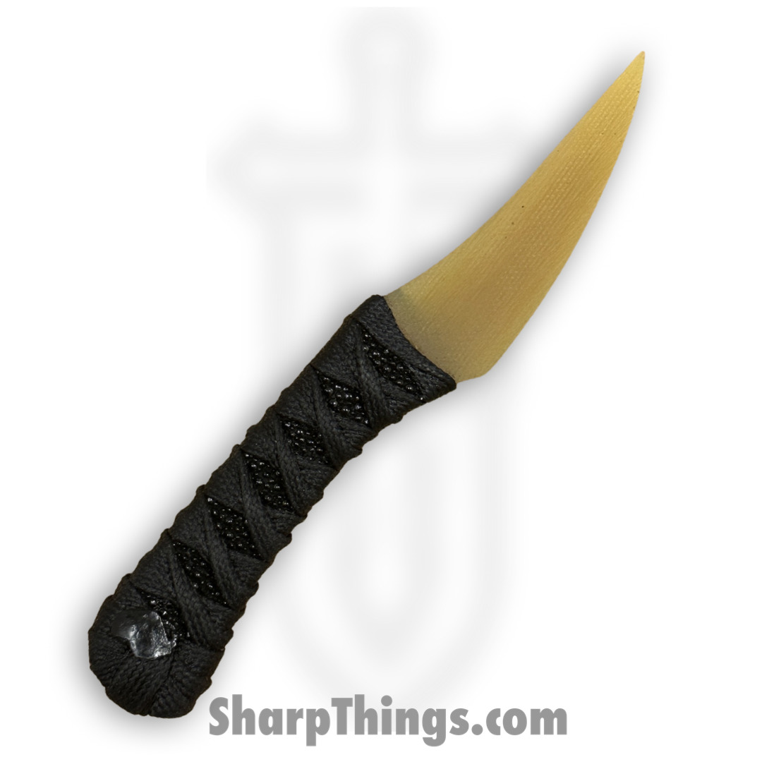 Revenant Corps - RCGKLLG01LG - Grackle Lager - Fixed Blade Knife - All G-10 - Tsukomaki and Rayskin Wrap - Yellow - Image 2