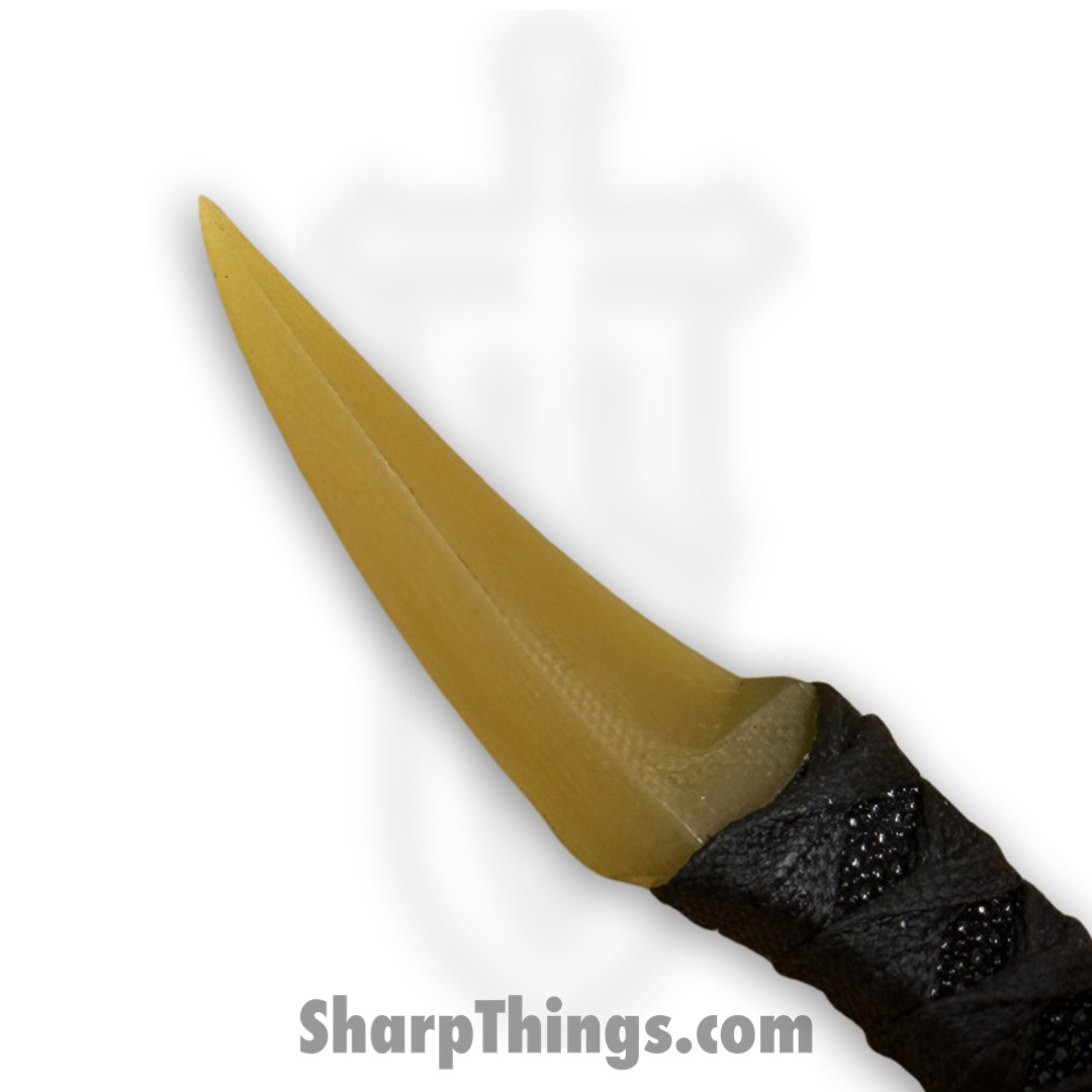 Revenant Corps - RCGKLLG01LG - Grackle Lager - Fixed Blade Knife - All G-10 - Tsukomaki and Rayskin Wrap - Yellow - Image 5