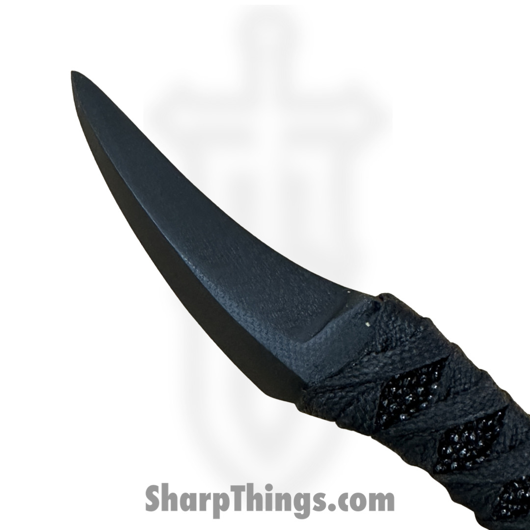 Revenant Corps - RCGTGKL01BK - Great Tailed Grackle - Fixed Blade Knife - All G-10 - Tsukomaki and Rayskin Wrap - Black - Image 6