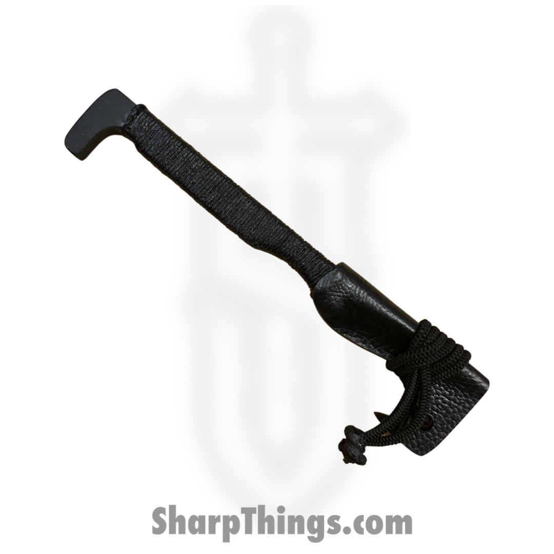 Revenant Corps - RCIMPWHBK - IMP With Hook - Fixed Blade Knife - Black All G-10 - Hemp Twine Wrap - Black - Image 5
