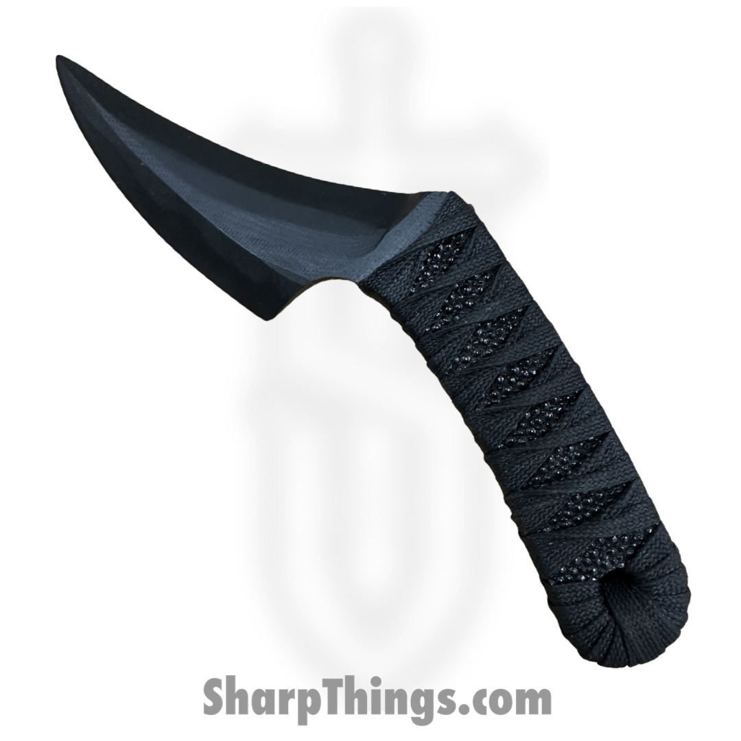 Revenant Corps - RCRPR01BK - Reaper - Fixed Blade Knife - All G-10 Talon Blade - Tsukomaki and Rayskin Wrap - Black