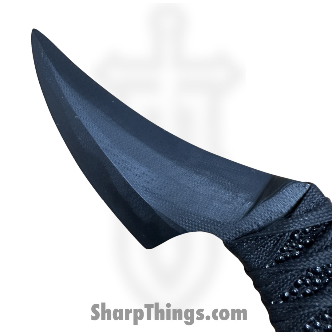 Revenant Corps - RCRPR01BK - Reaper - Fixed Blade Knife - All G-10 Talon Blade - Tsukomaki and Rayskin Wrap - Black - Image 5