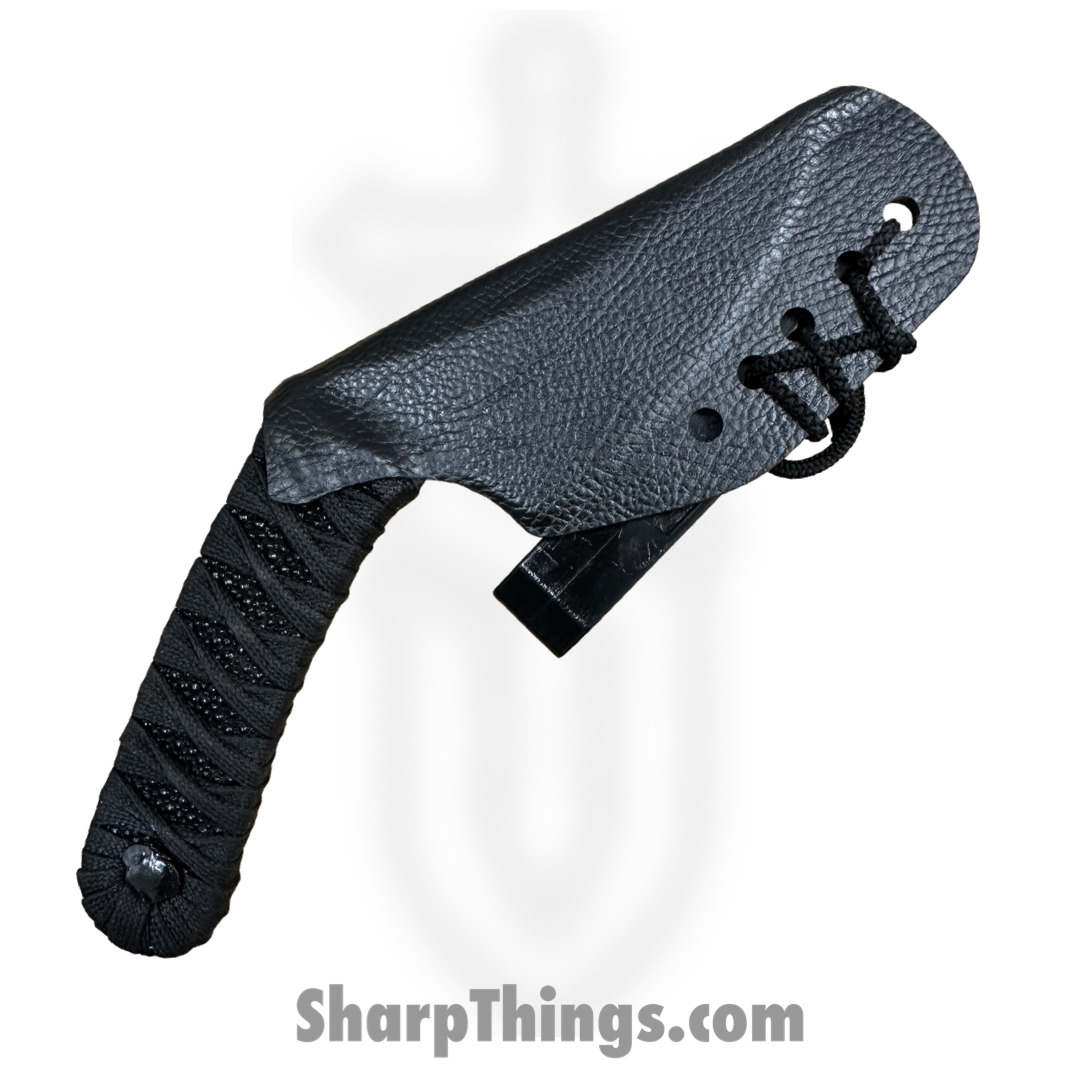 Revenant Corps - RCRPR01BK - Reaper - Fixed Blade Knife - All G-10 Talon Blade - Tsukomaki and Rayskin Wrap - Black - Image 4