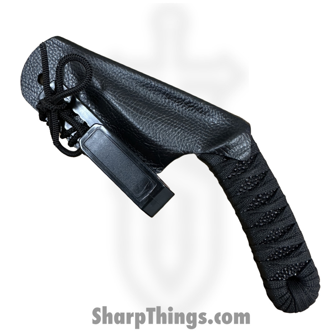 Revenant Corps - RCRPR01BK - Reaper - Fixed Blade Knife - All G-10 Talon Blade - Tsukomaki and Rayskin Wrap - Black - Image 3