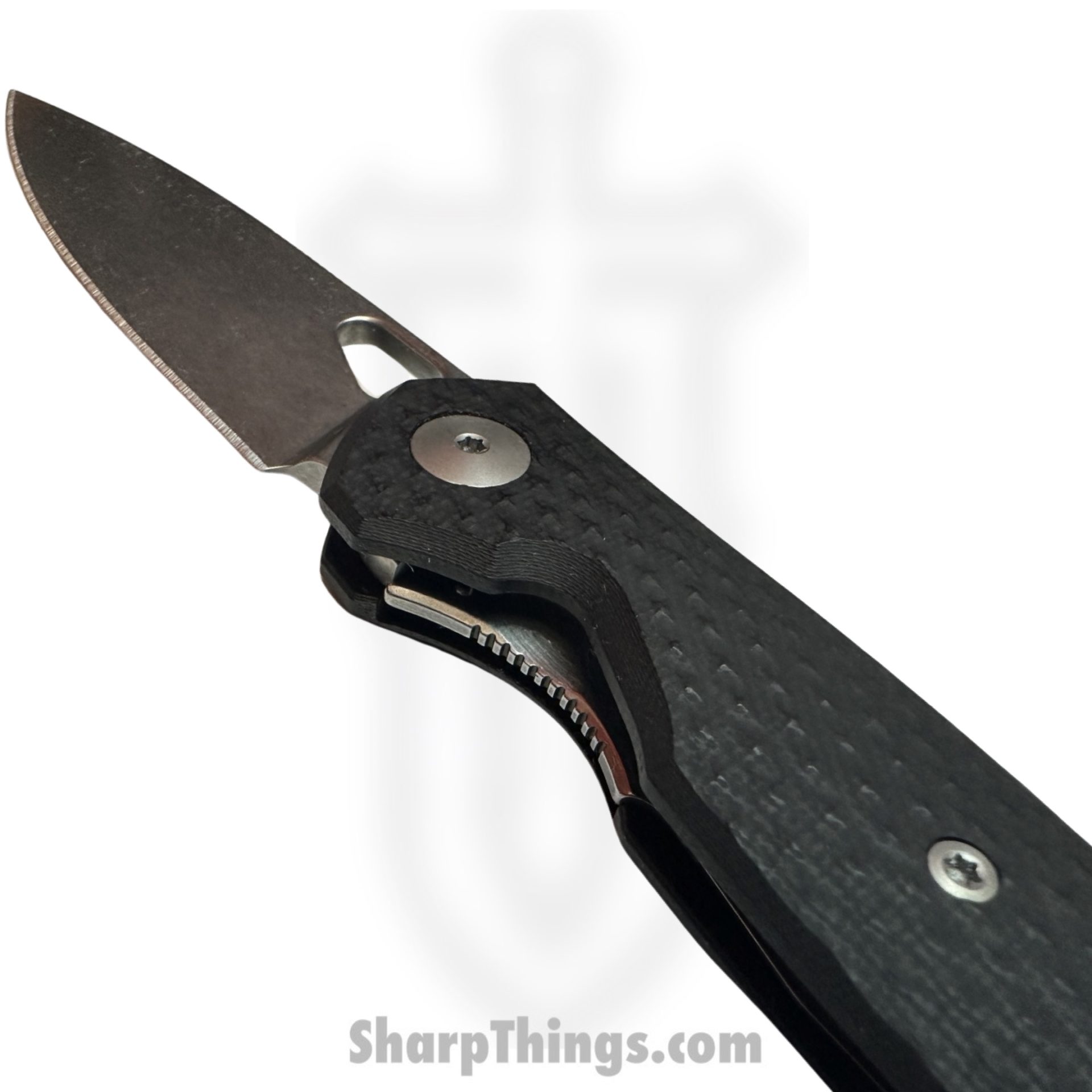 GiantMouse - REO-BLK-G10 - Ace Reo - Folding Knife - Magnacut Stonewash Drop Point - G10 - Black