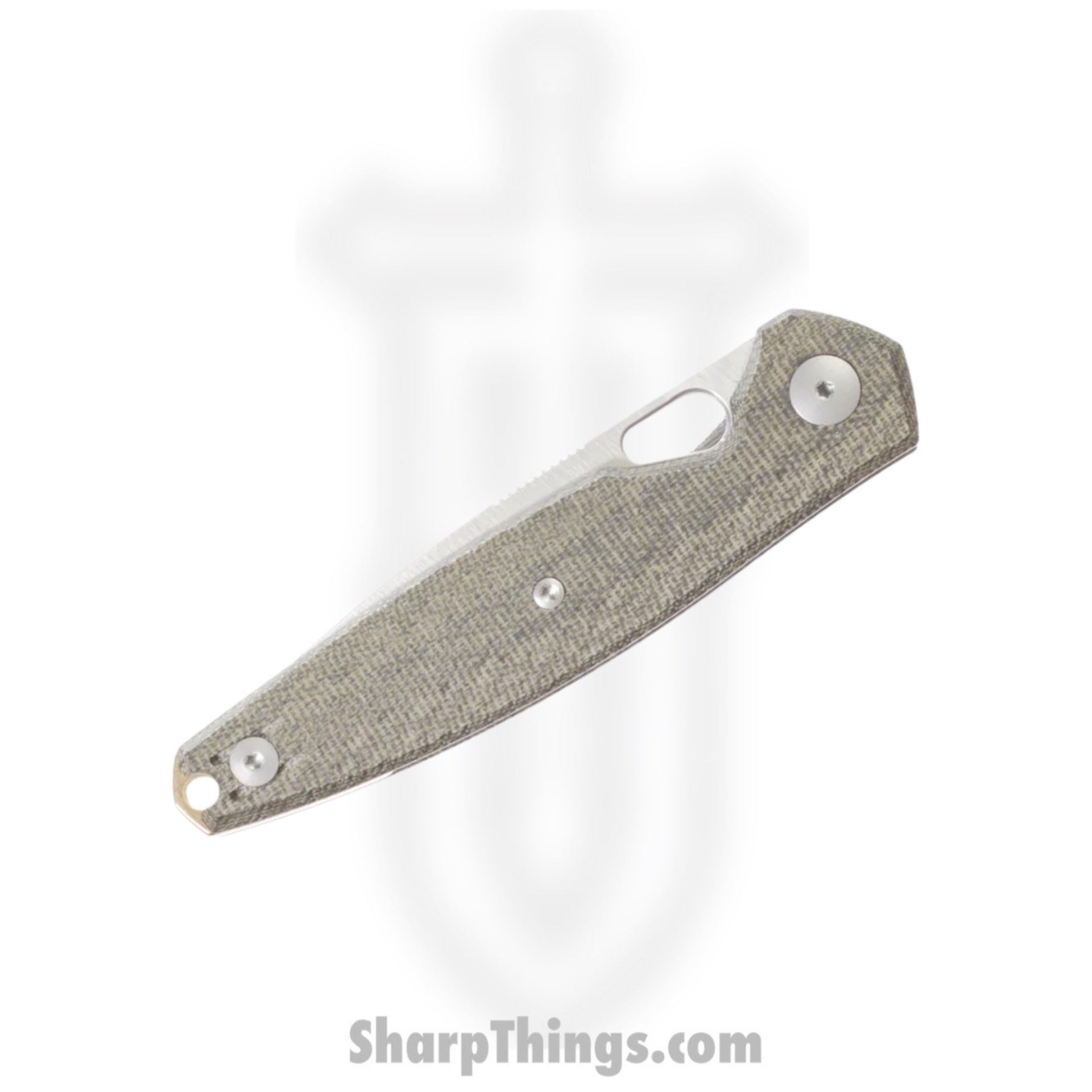 GiantMouse - REO-GRN-CANVAS - Ace Reo - Folding Knife - Magnacut Stonewash Drop Point - Micarta - Green - Image 4