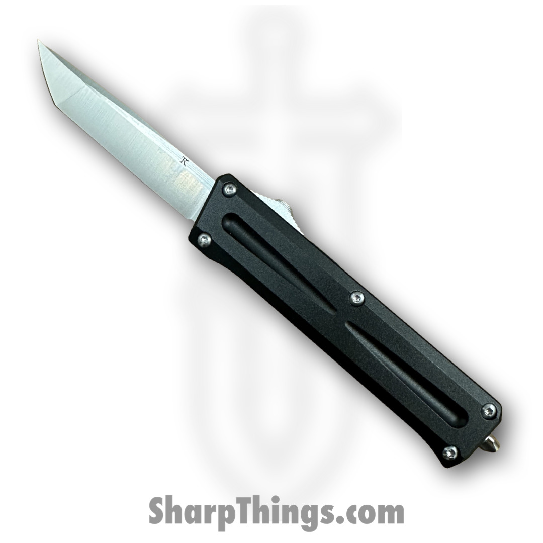 TakCom - TCSTGTNNSA - Stinger - OTF Auto - 154CM Satin Tanto - 6061-T6 Aluminum - Black