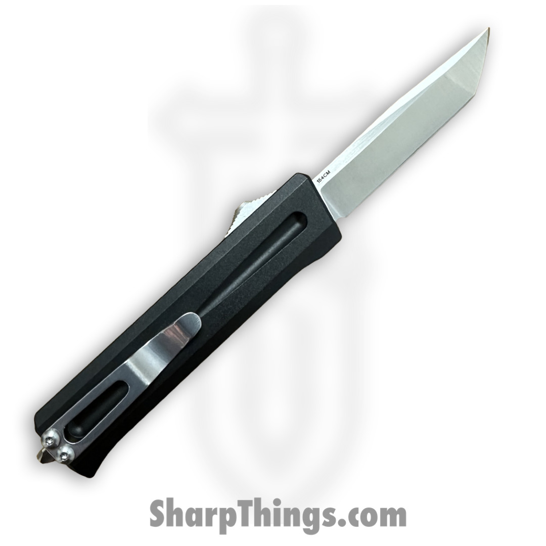 TakCom - TCSTGTNNSA - Stinger - OTF Auto - 154CM Satin Tanto - 6061-T6 Aluminum - Black - Image 2