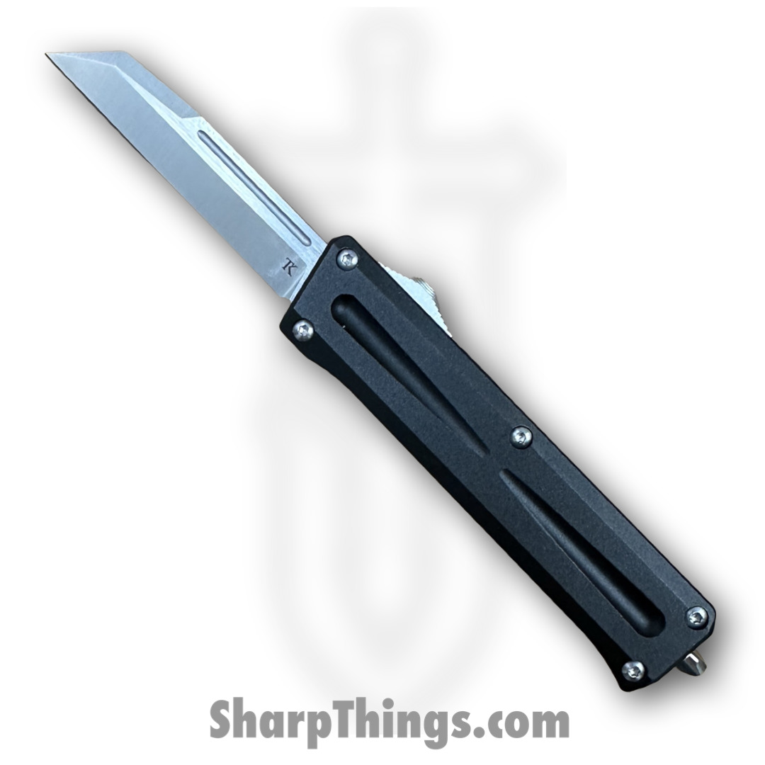 TakCom - TCSTGWHNSA - Stinger - OTF Auto - 154CM Satin Wharncliffe - 6061-T6 Aluminum - Black