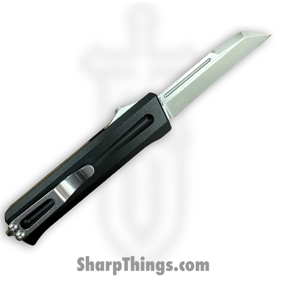 TakCom - TCSTGWHNSA - Stinger - OTF Auto - 154CM Satin Wharncliffe - 6061-T6 Aluminum - Black - Image 2