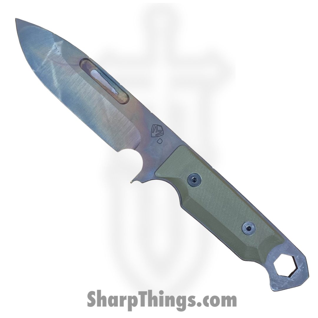 Medford Knife and Tool - MK070DVQ-10KO-SPQ3-Q4 - STA Sniper - Fixed Blade Knife - D2 Vulcan Drop Point - G10 - OD Green