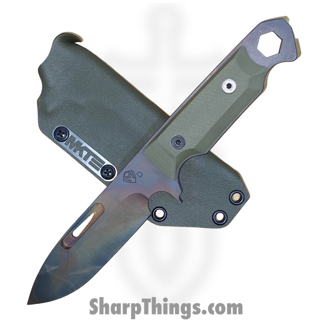 Medford Knife and Tool - MK070DVQ-10KO-SPQ3-Q4 - STA Sniper - Fixed Blade Knife - D2 Vulcan Drop Point - G10 - OD Green - Image 7