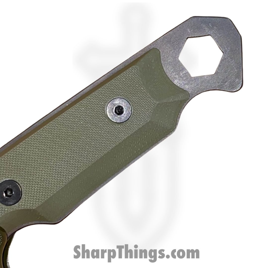 Medford Knife and Tool - MK070DVQ-10KO-SPQ3-Q4 - STA Sniper - Fixed Blade Knife - D2 Vulcan Drop Point - G10 - OD Green - Image 4