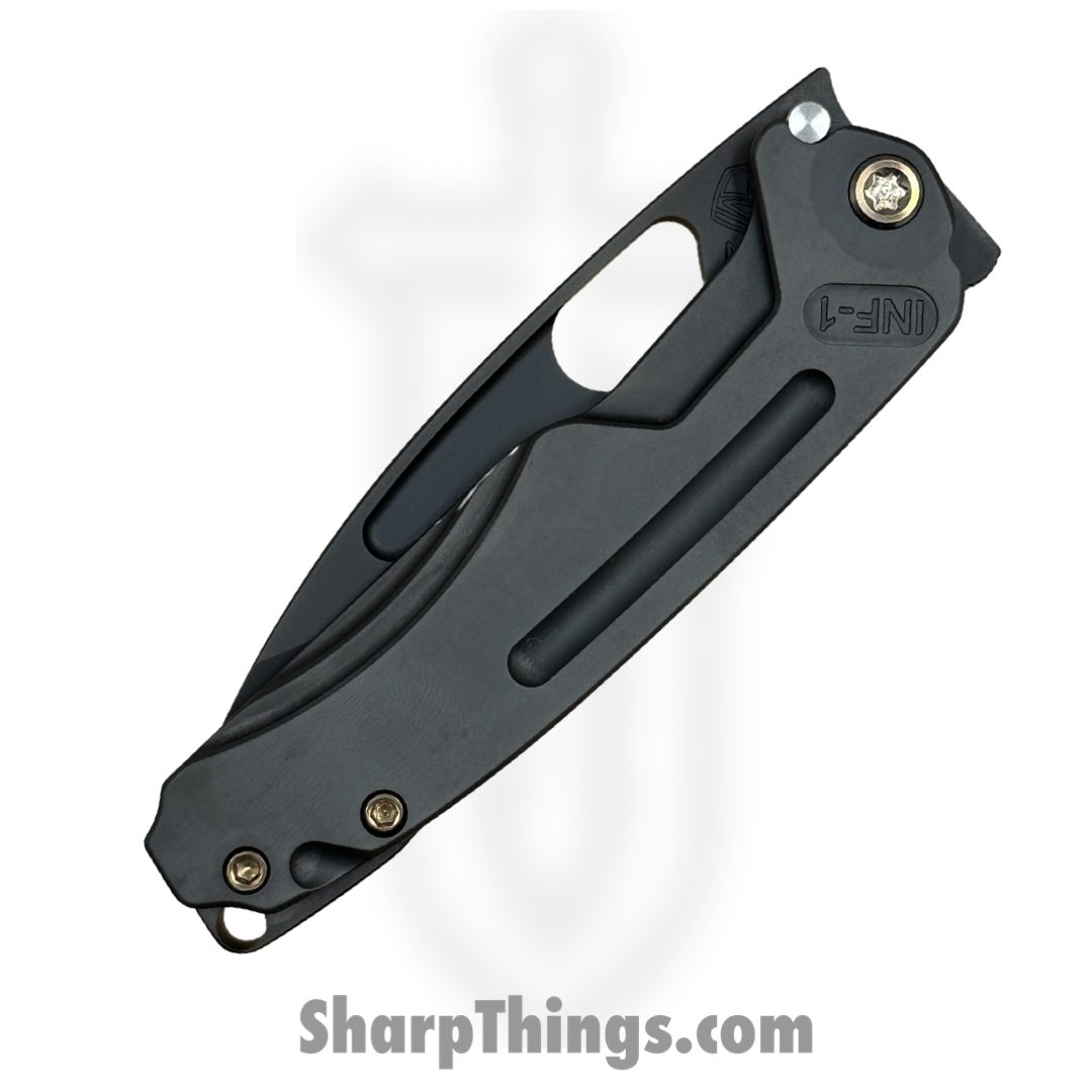 Medford Knife and Tool - MK0314PQ-30PV-T1C1-BP - Infraction - Folding Knife - PVD S45VN Drop Point - PVD Titanium - Black - Image 4