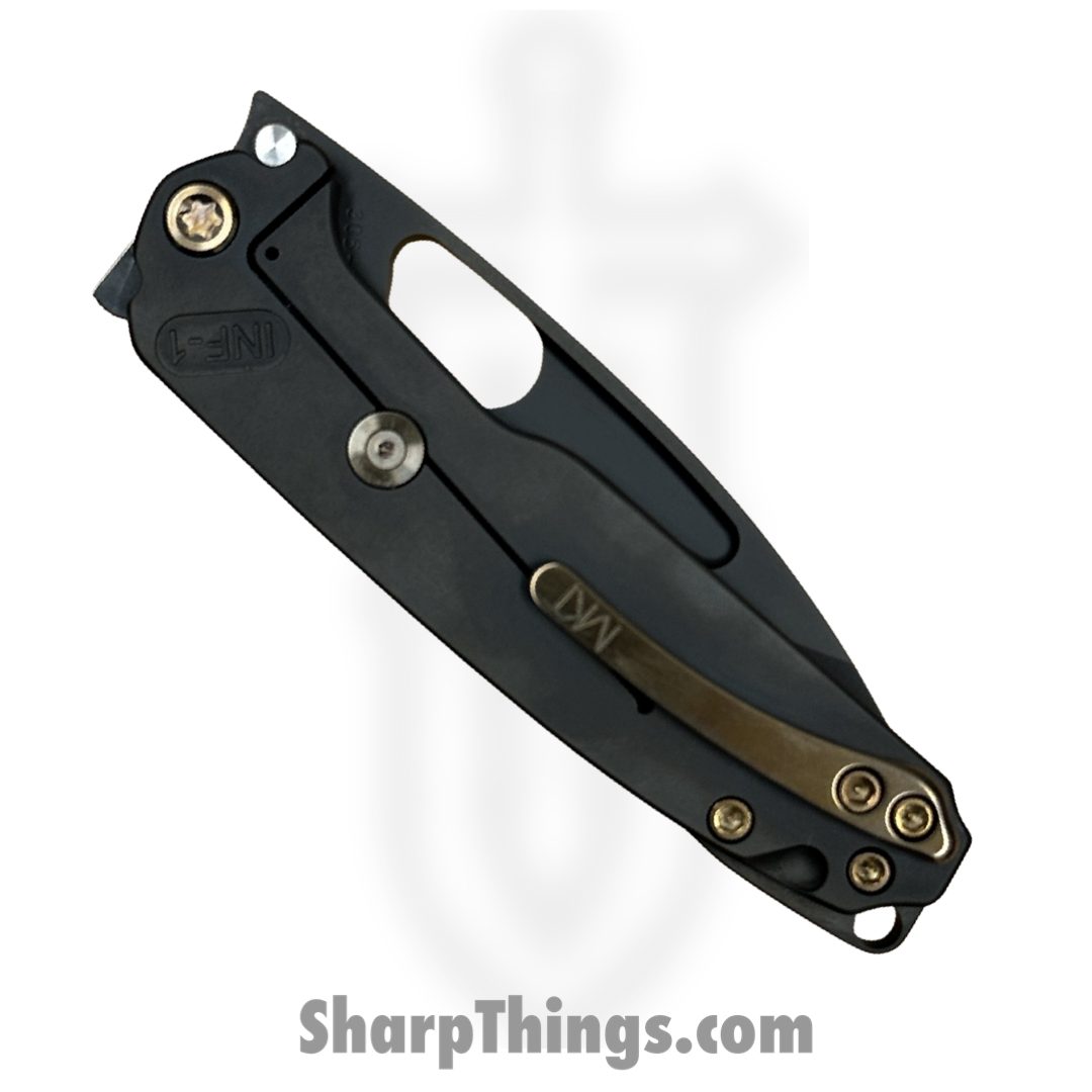 Medford Knife and Tool - MK0314PQ-30PV-T1C1-BP - Infraction - Folding Knife - PVD S45VN Drop Point - PVD Titanium - Black - Image 3